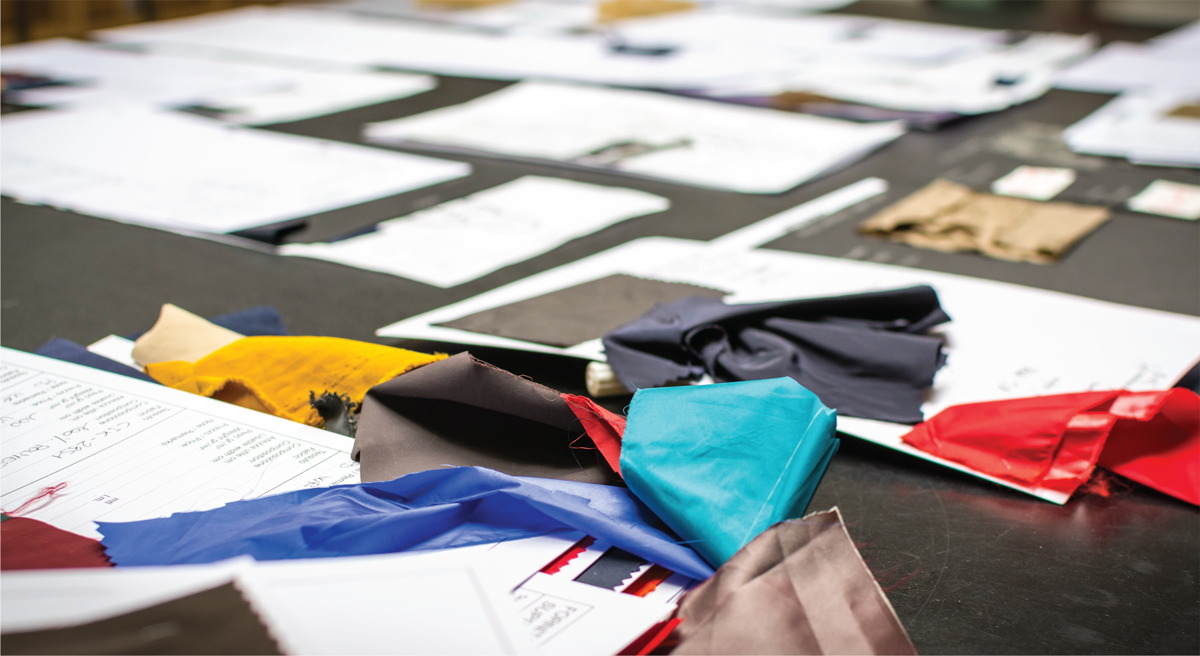 Fabric sourcing and material supply for garment manufacturing